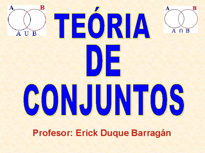 Profesor: Erick Duque Barragán 