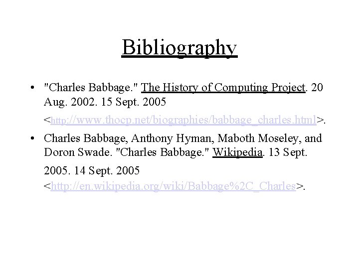 Charles Babbage December 26 1791 October 18 1871