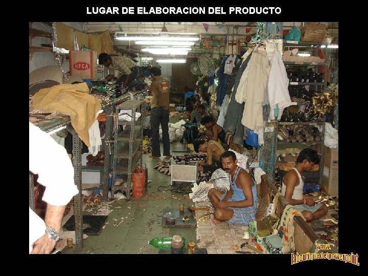 LUGAR DE ELABORACION DEL PRODUCTO 