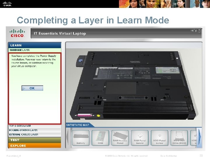 Completing a Layer in Learn Mode Presentation_ID © 2008 Cisco Systems, Inc. All rights