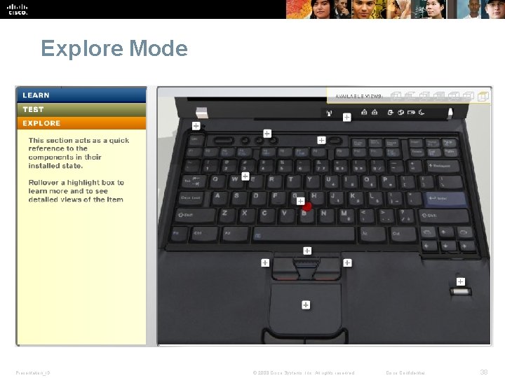 Explore Mode Presentation_ID © 2008 Cisco Systems, Inc. All rights reserved. Cisco Confidential 38