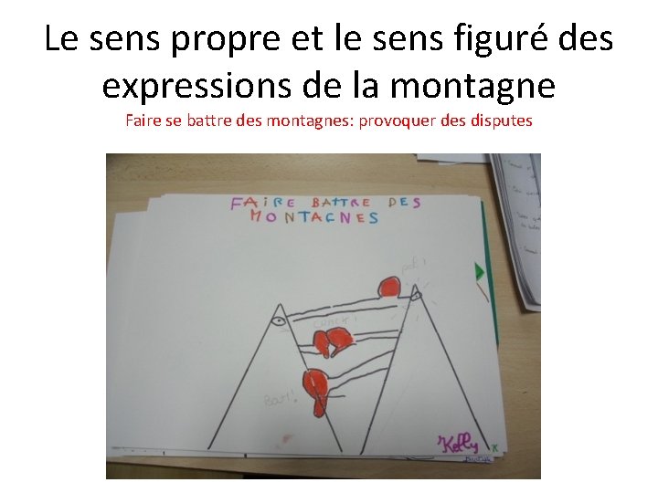 Le sens propre et le sens figuré des expressions de la montagne Faire se