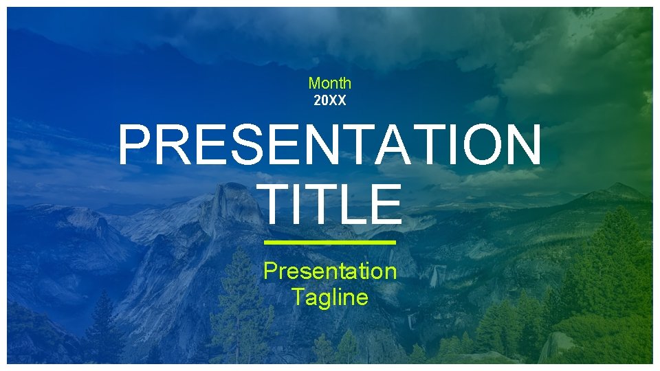 Month 20 XX PRESENTATION TITLE Presentation Tagline 