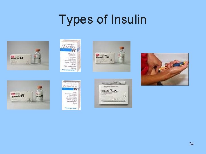 Types of Insulin 24 