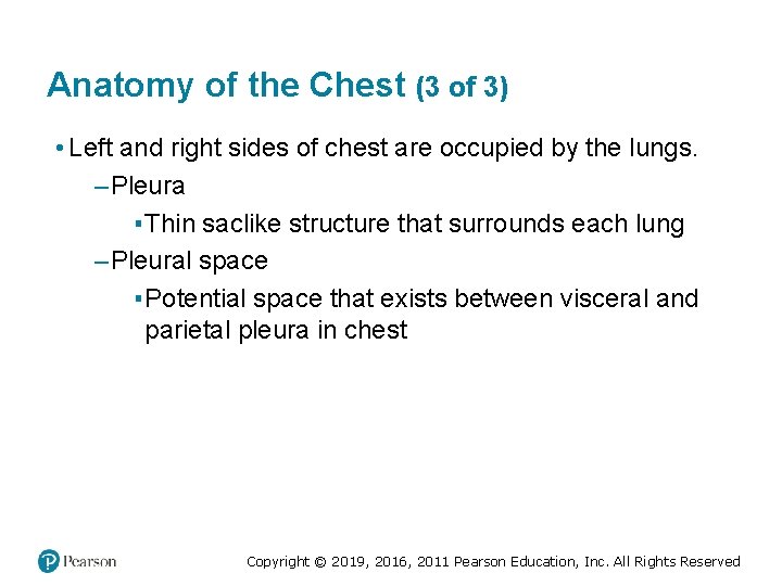 Anatomy of the Chest (3 of 3) • Left and right sides of chest Anatomy of the Chest (3 of 3) • Left and right sides of chest