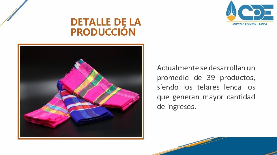 DETALLE DE LA PRODUCCIÓN FAST FOO Actualmente se desarrollan un promedio de 39 productos, DETALLE DE LA PRODUCCIÓN FAST FOO Actualmente se desarrollan un promedio de 39 productos,