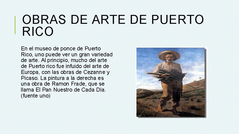 OBRAS DE ARTE DE PUERTO RICO En el museo de ponce de Puerto Rico,