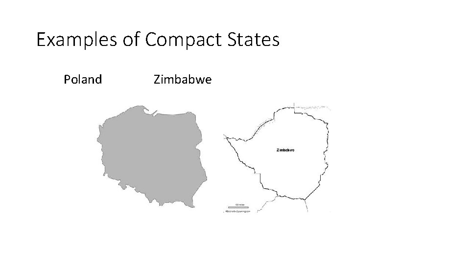 Examples of Compact States Poland Zimbabwe 