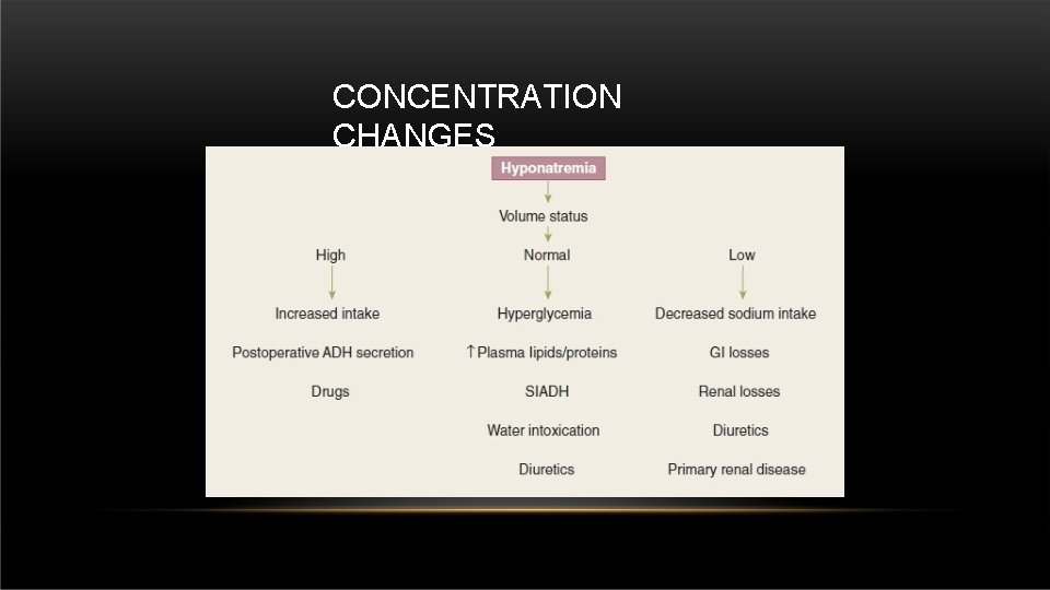 CONCENTRATION CHANGES 