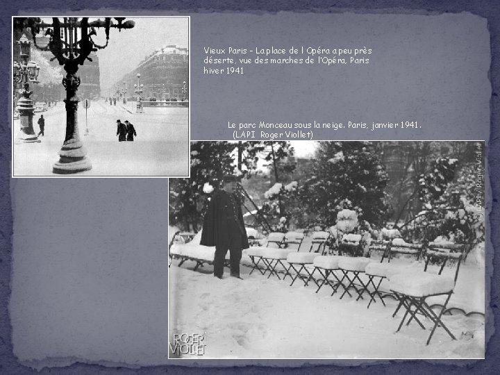 Vieux Paris - La place de l Opéra a peu près déserte, vue des