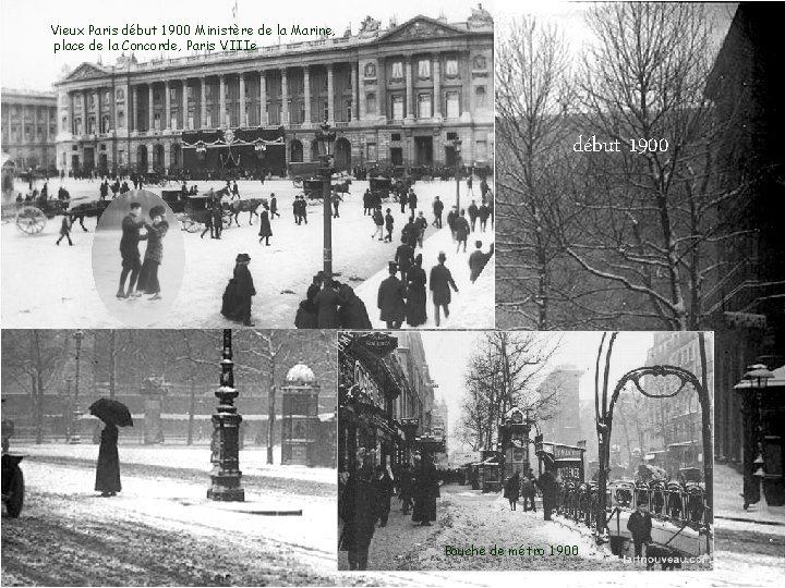 Vieux Paris début 1900 Ministère de la Marine, place de la Concorde, Paris VIIIe