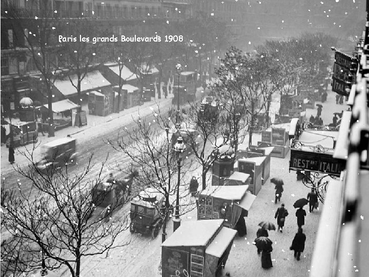 Paris les grands Boulevards 1908 