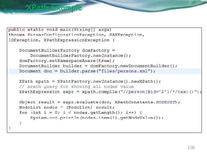 XPath Example 108 