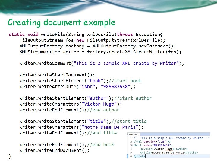 Creating document example 42 