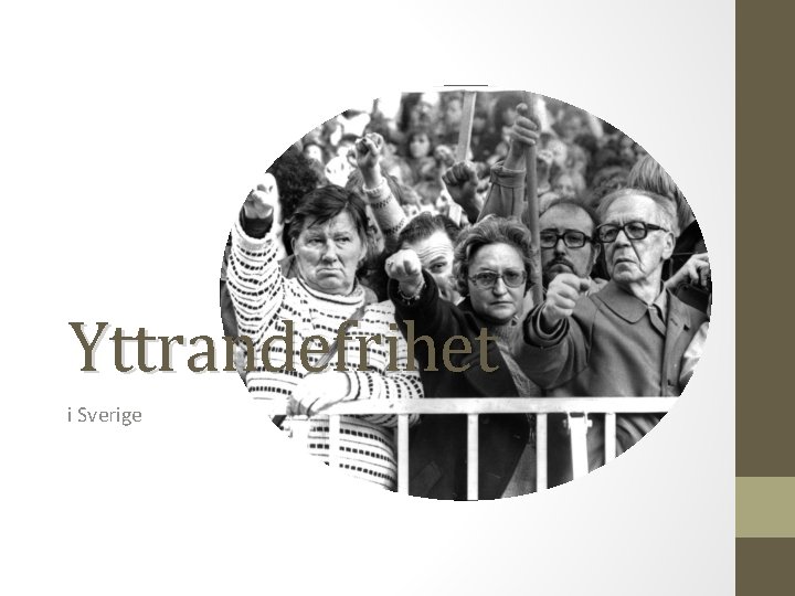 Yttrandefrihet i Sverige 