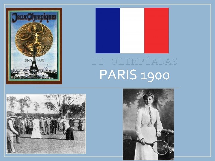 II OLIMPÍADAS PARIS 1900 