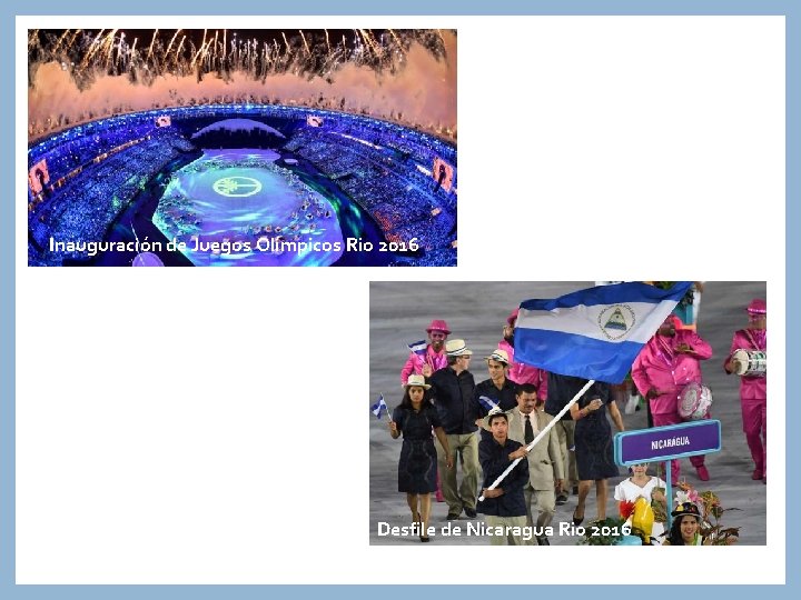 Inauguración de Juegos Olímpicos Rio 2016 Desfile de Nicaragua Rio 2016 