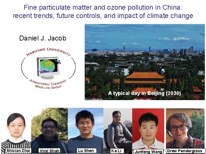 Fine particulate matter and ozone pollution in China: recent trends, future controls, and impact