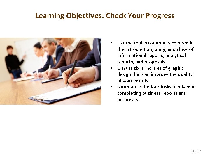 Learning Objectives: Check Your Progress • List the topics commonly covered in the introduction,