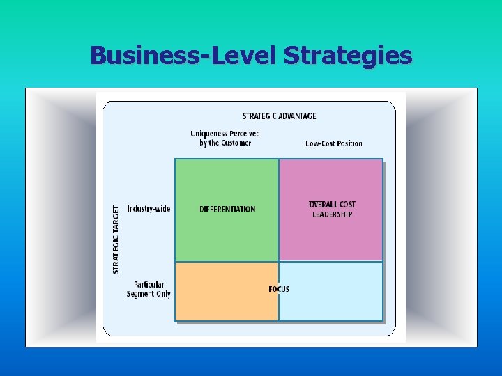 Business-Level Strategies 