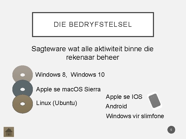 DIE BEDRYFSTELSEL Sagteware wat alle aktiwiteit binne die rekenaar beheer Windows 8, Windows 10
