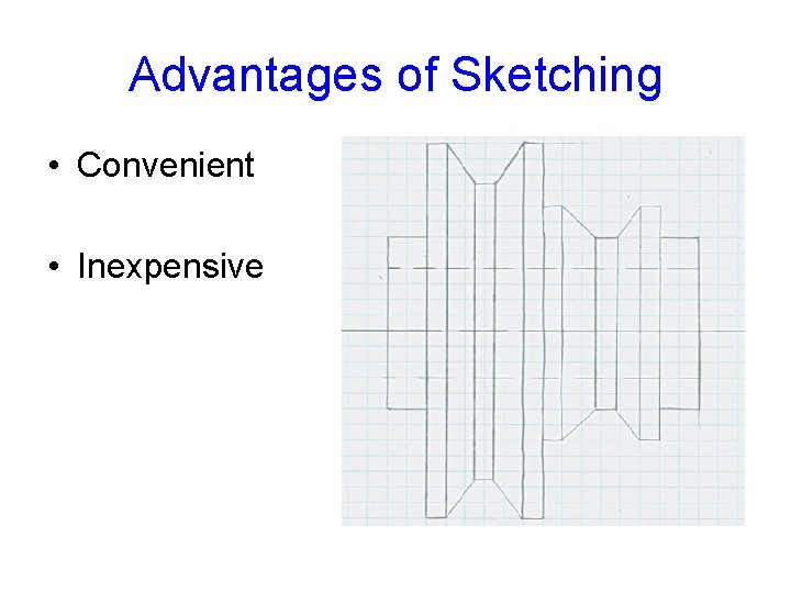 Advantages of Sketching • Convenient • Inexpensive 