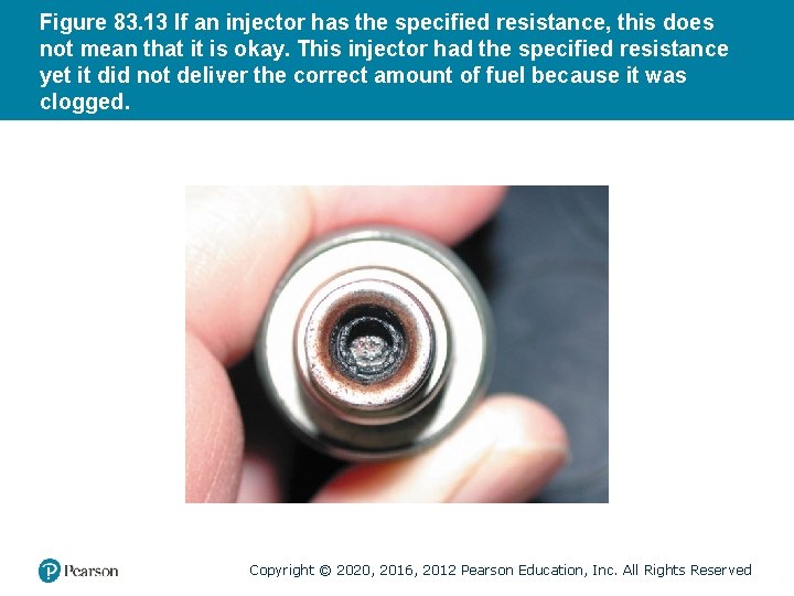 Figure 83. 13 If an injector has the specified resistance, this does not mean