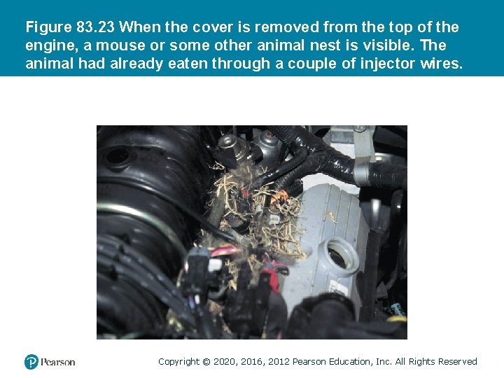 Figure 83. 23 When the cover is removed from the top of the engine,