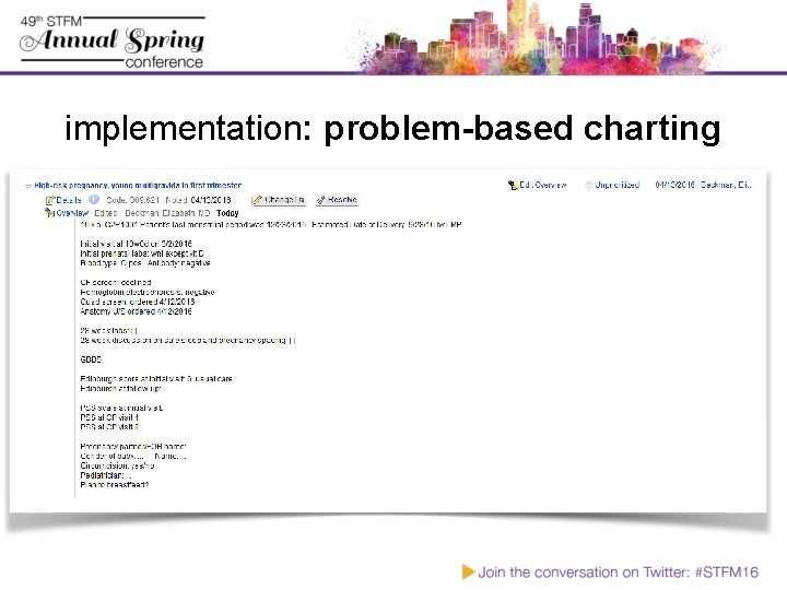 implementation: problem-based charting 