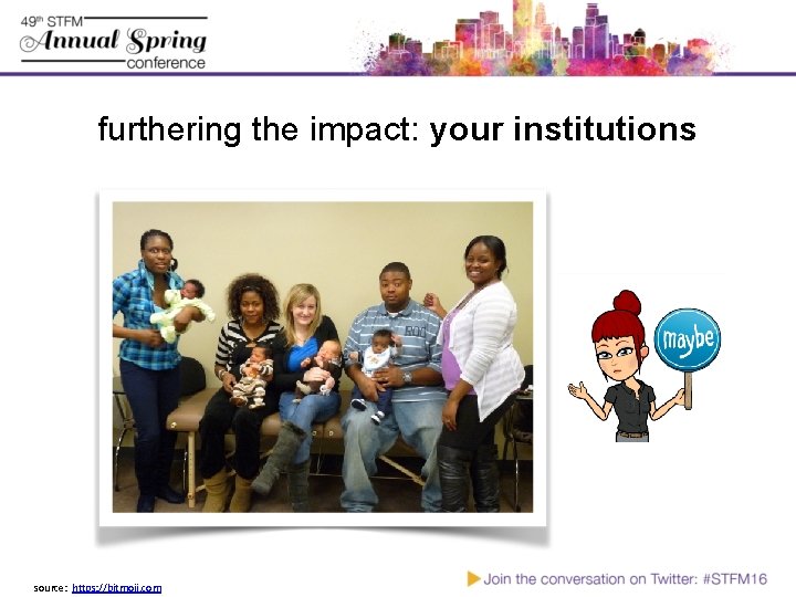 furthering the impact: your institutions source: https: //bitmoji. com 