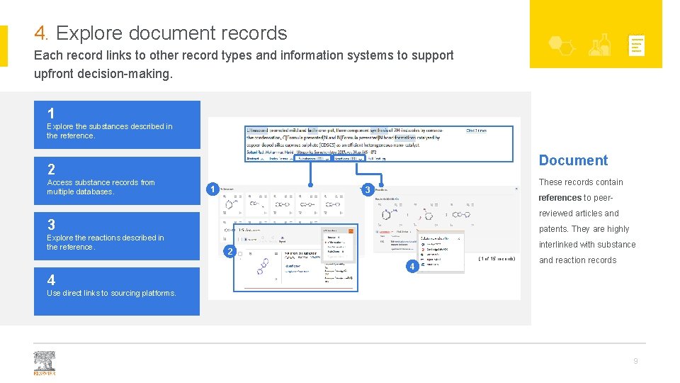 4. Explore document records Each record links to other record types and information systems 4. Explore document records Each record links to other record types and information systems