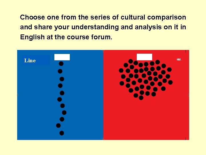 Choose one from the series of cultural comparison and share your understanding and analysis