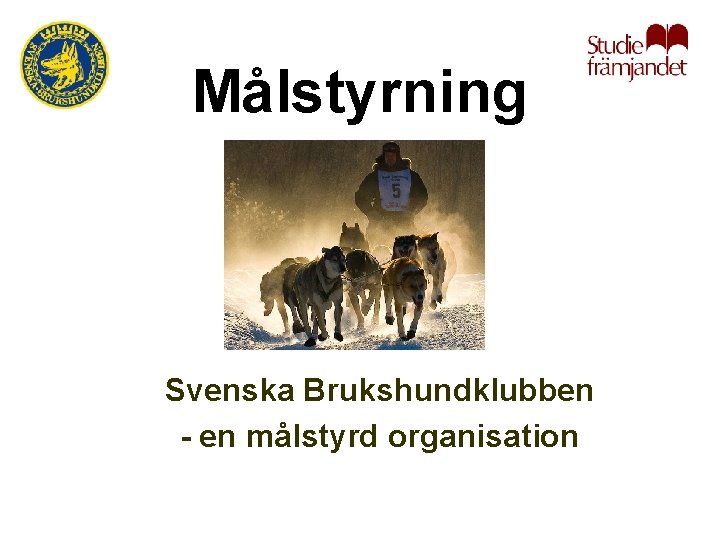 Målstyrning Svenska Brukshundklubben - en målstyrd organisation 