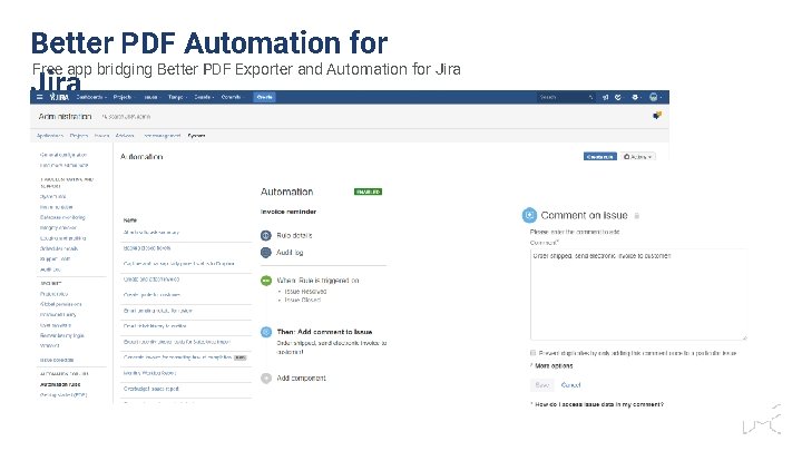 Better PDF Automation for Free app bridging Better PDF Exporter and Automation for Jira