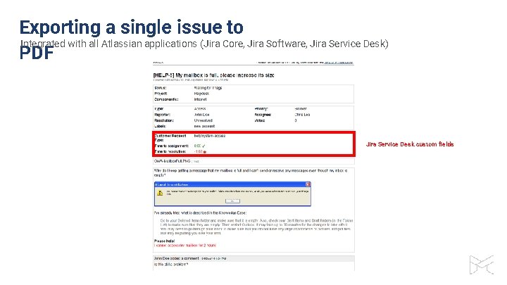 Exporting a single issue to Integrated with all Atlassian applications (Jira Core, Jira Software,