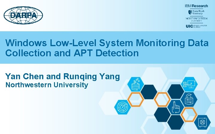 Windows Low-Level System Monitoring Data Collection and APT Detection Yan Chen and Runqing Yang
