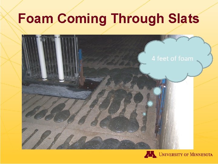 Foam Coming Through Slats 4 feet of foam 