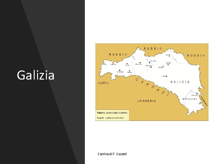 Galizia Cartina di F. Cecotti 