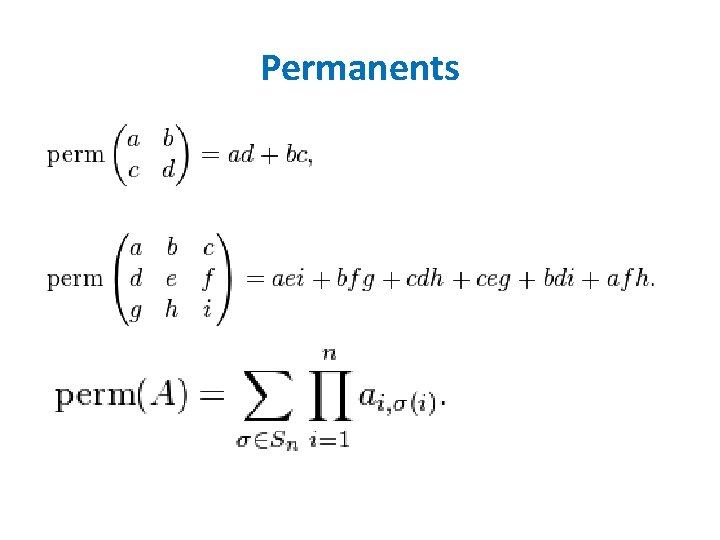  Permanents 