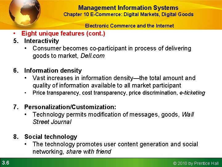 Management Information Systems Chapter 10 E-Commerce: Digital Markets, Digital Goods Electronic Commerce and the