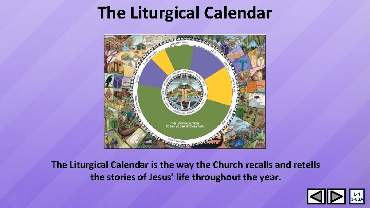 The Liturgical Calendar is the way the Church recalls and retells the stories of