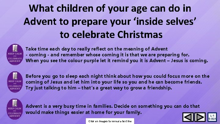What children of your age can do in Advent to prepare your ‘inside selves’