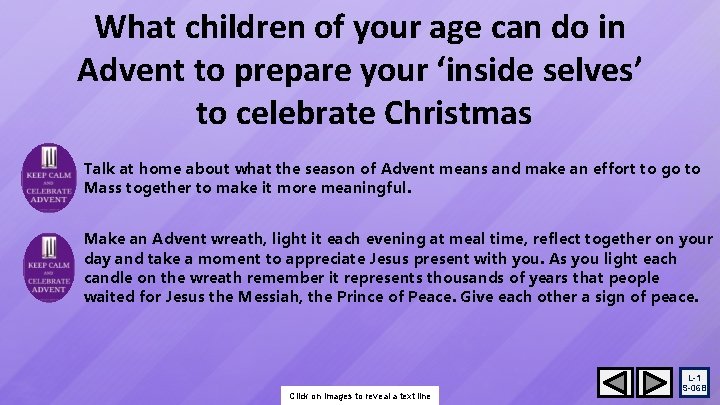 What children of your age can do in Advent to prepare your ‘inside selves’