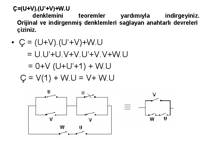 Quiz1 Aadaki Ilemler Iaretsiz Say Uzaynda Yaplacaktr A