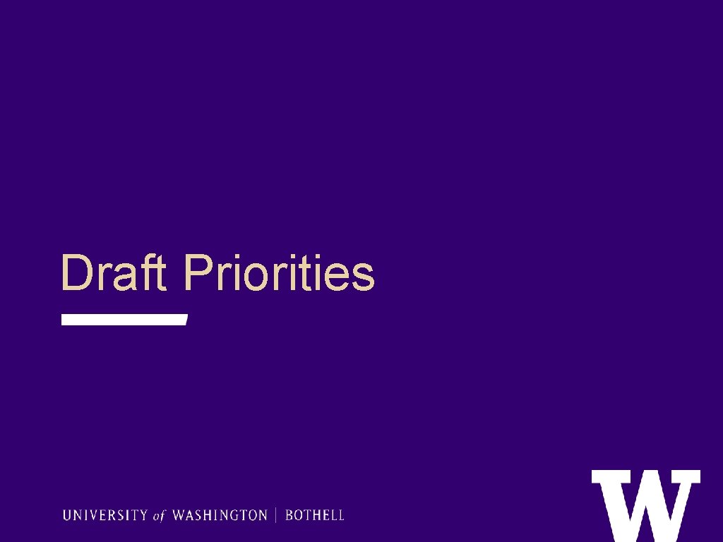 Drafting Priorities Strategic Planning Update 2282021 Overview What we have