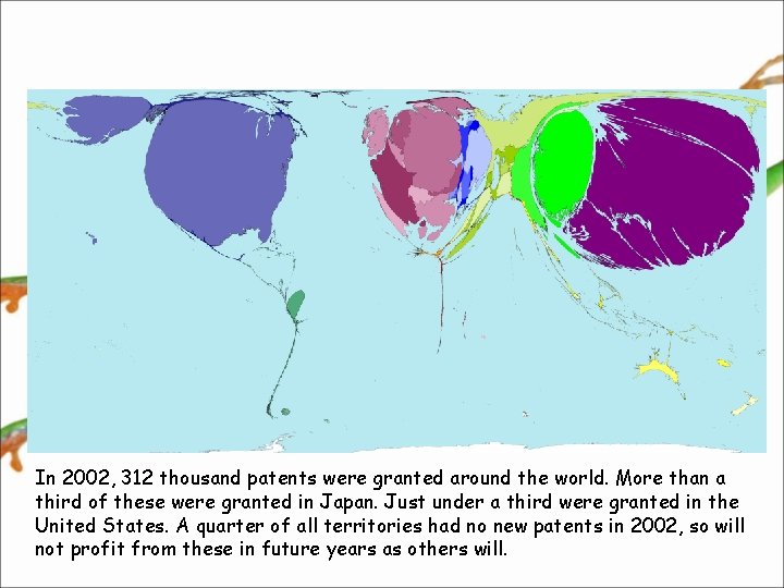 In 2002, 312 thousand patents were granted around the world. More than a third