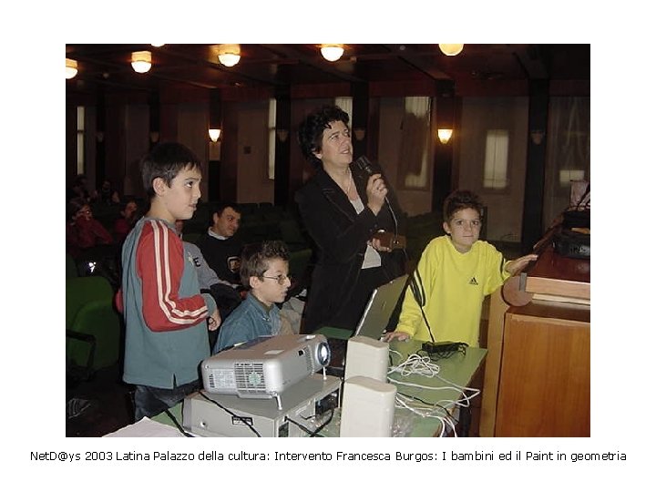 Net. D@ys 2003 Latina Palazzo della cultura: Intervento Francesca Burgos: I bambini ed il