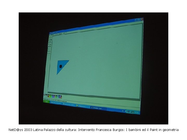 Net. D@ys 2003 Latina Palazzo della cultura: Intervento Francesca Burgos: I bambini ed il