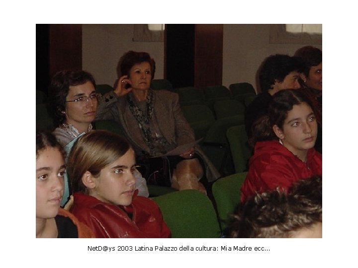 Net. D@ys 2003 Latina Palazzo della cultura: Mia Madre ecc. . . 