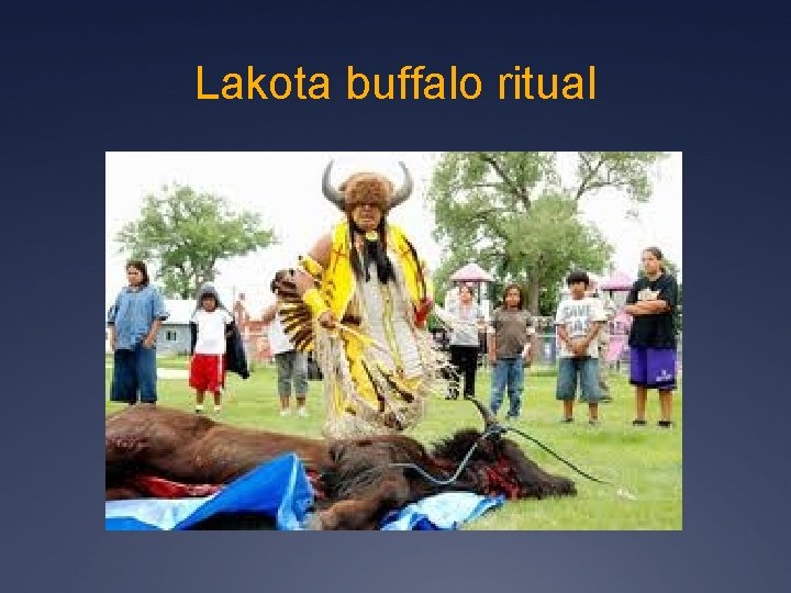 Lakota buffalo ritual 